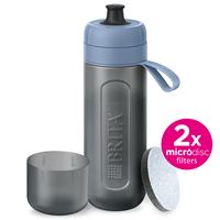 BRITA Fill&Go Active filtrační láhev na vodu 0,6l, modrá + 2x filtr MicroDisc