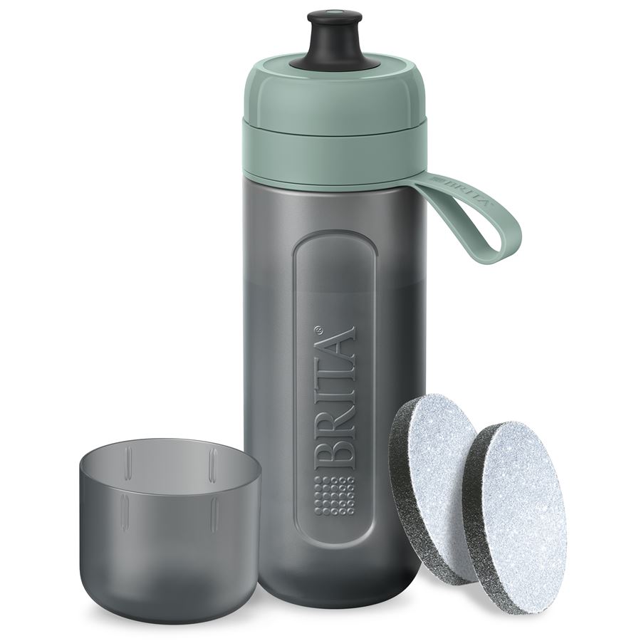 BRITA Fill&Go Active filtrační láhev na vodu 0,6l, zelená + 2x filtr MicroDisc