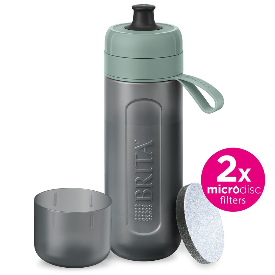 BRITA Fill&Go Active filtrační láhev na vodu 0,6l, zelená + 2x filtr MicroDisc