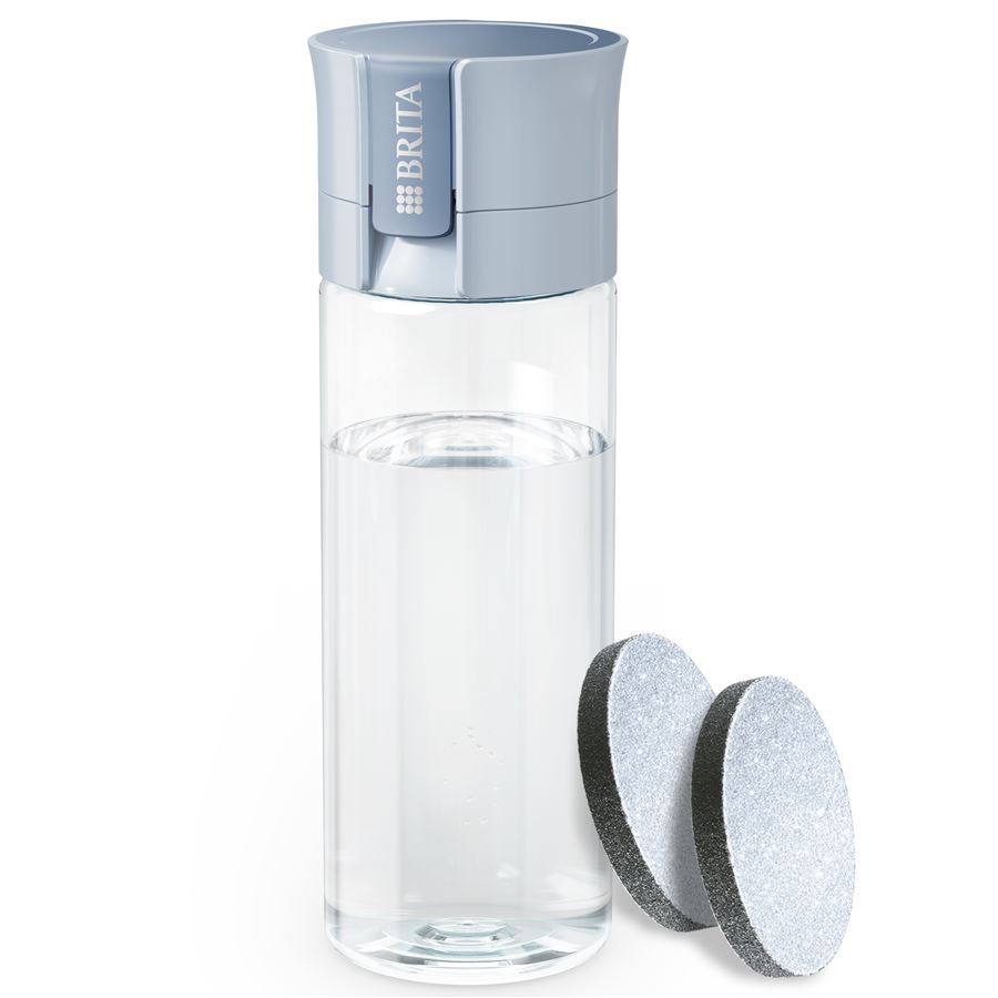 BRITA Fill&Go Vital filtrační láhev na vodu 0,6l, modrá + 2x filtr MicroDisc