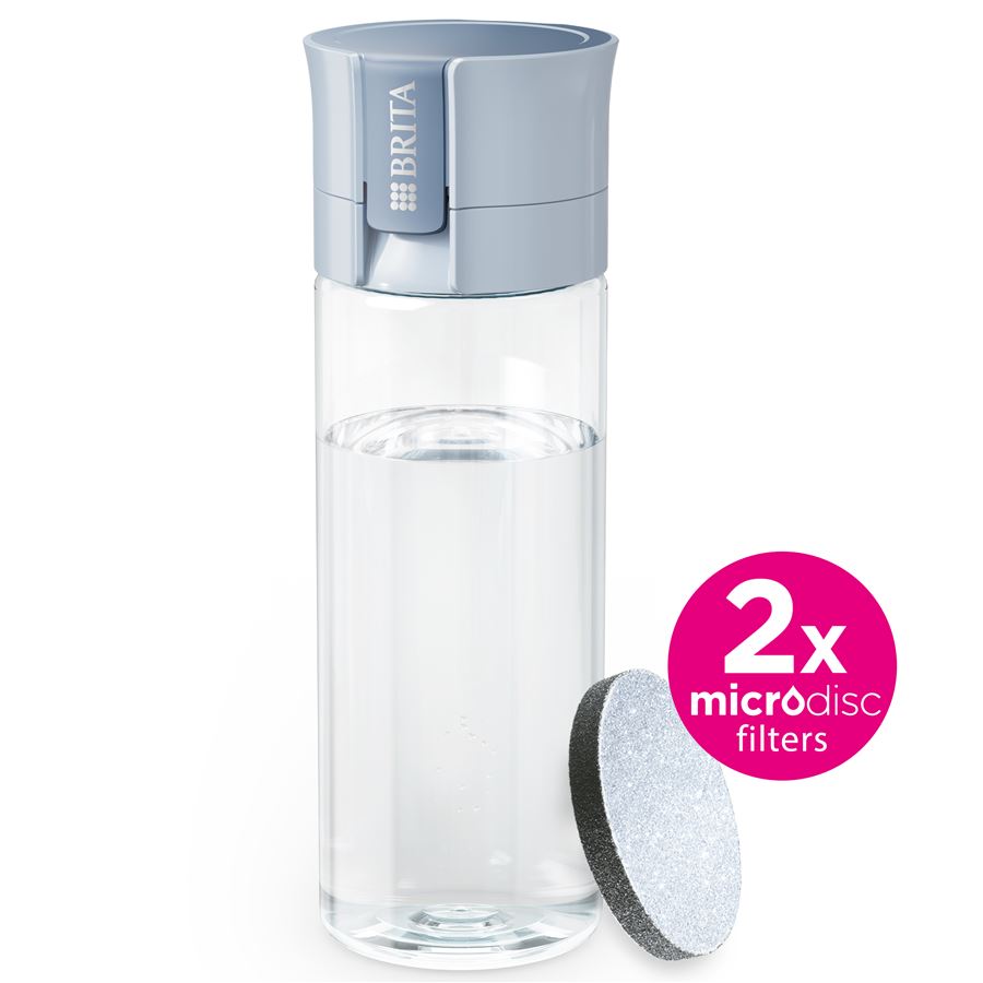 BRITA Fill&Go Vital filtrační láhev na vodu 0,6l, modrá + 2x filtr MicroDisc