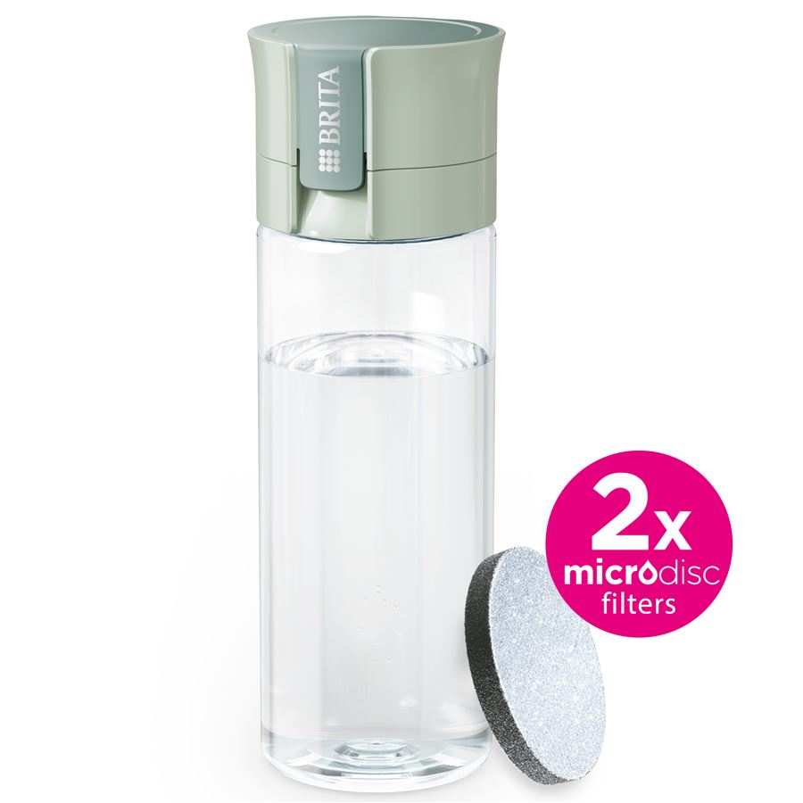 BRITA Fill&Go Vital filtrační láhev na vodu 0,6l, zelená + 2x filtr MicroDisc