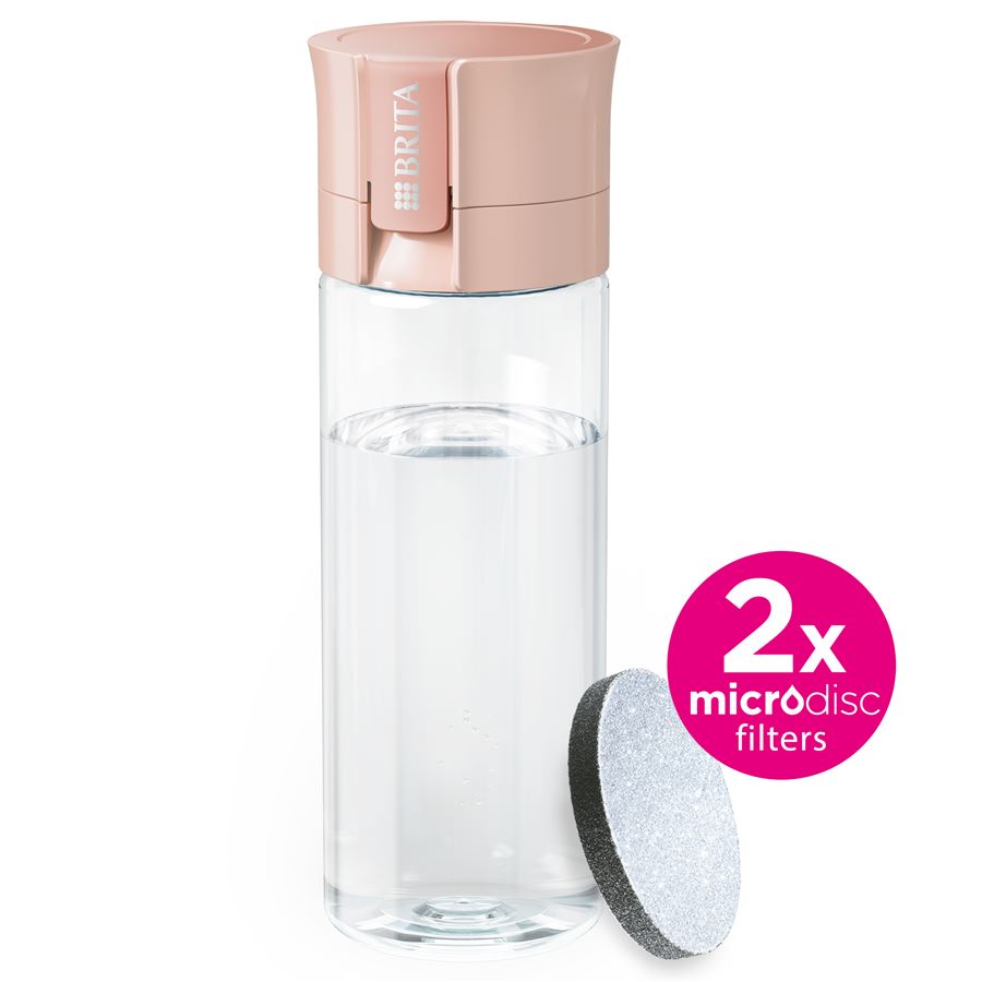 BRITA Fill&Go Vital filtrační láhev na vodu 0,6l, meruňková + 2x filtr MicroDisc