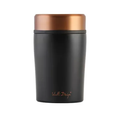 Vialli Design termoska na jídlo FUORI černá 500 ml (black rose gold)