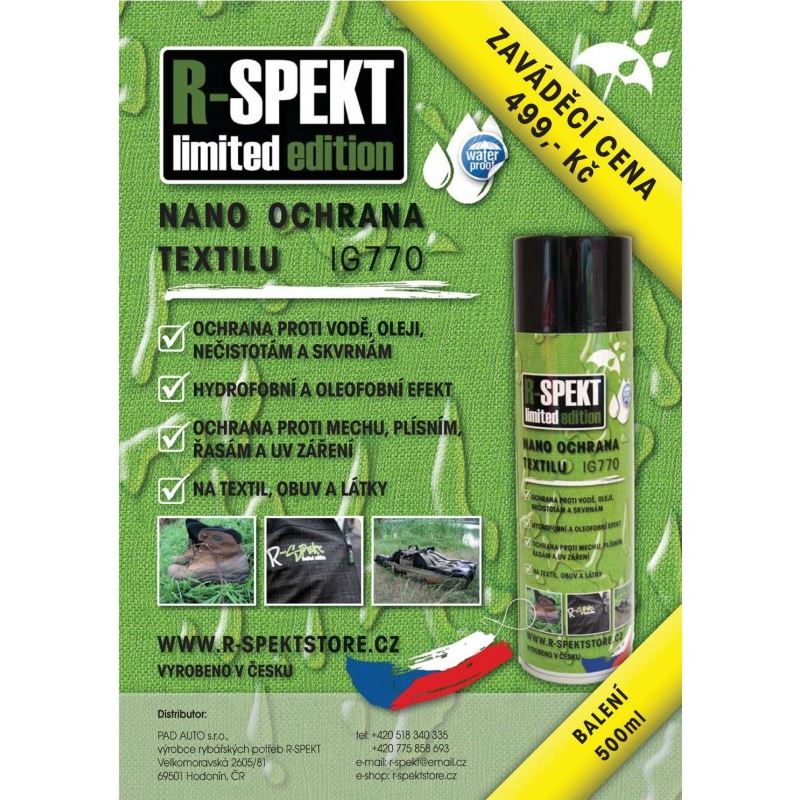 R-SPEKT NANO ochrana textilu sprej 500 ml 