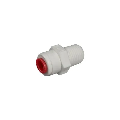 DMfit AMCBT0404W-RE spojka s vnějším závitem červená (1/4" tube x 1/4" NPTF)