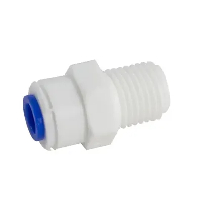 DMfit AMCBT0404W-BL spojka s vnějším závitem modrá (1/4" tube x 1/4" NPTF)