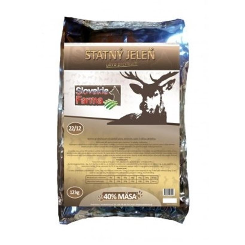 Slovakia Farma - Statný jelen 22/12 hypoalergenní granule pro psy 12 kg