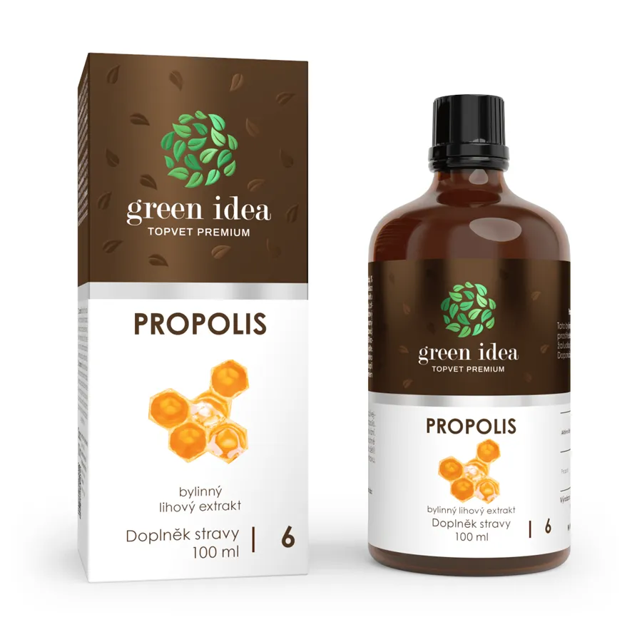 Green idea Propolis tinktura - kapky 100 ml obranyschopnost, bolest v krku