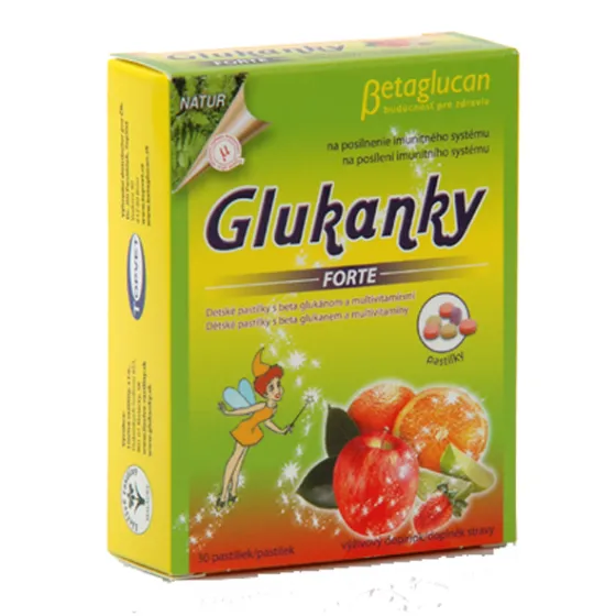 TOPVET Glukánky forte dětské pastilky 30 tbl.