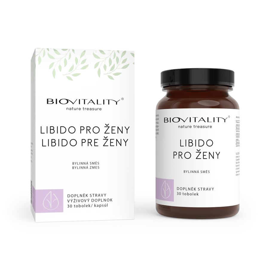 Green idea Biovitality Libido pro ženy bylinný komplex 30 tobolek - libido, stres, frigidita