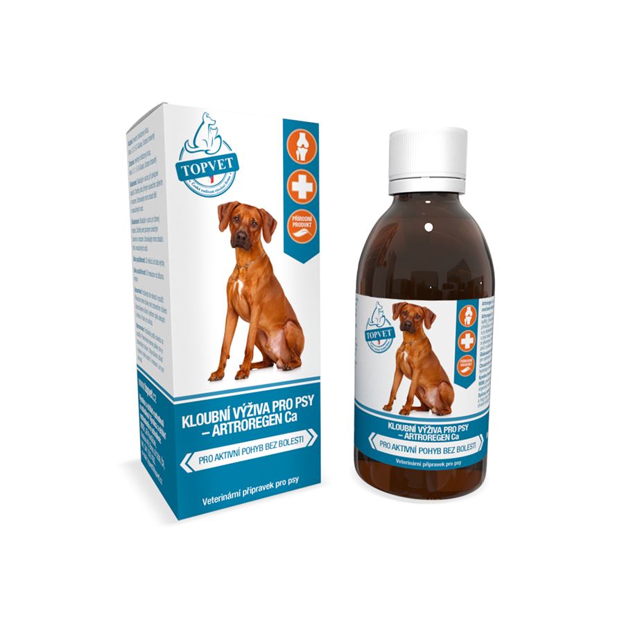 Topvet sirup kloubní výživa pro psy 200 ml - pro aktivní pohyb bez bolesti