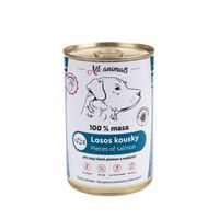 All Animals Losos kousky 100% masová konzerva pro psy 400 g