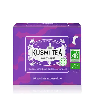 Kusmi Tea Lovely Night, 20 mušelínových sáčků (40 g)